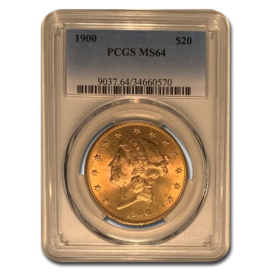 1900 $20 Liberty Gold Double Eagle MS-64 PCGS 1900 $20 Liberty Gold Double Eagle MS-64 PCGS